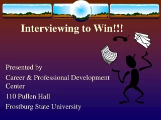 Interviewing to Win!!!