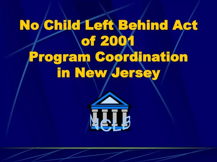 no child left behind act of 2001 program