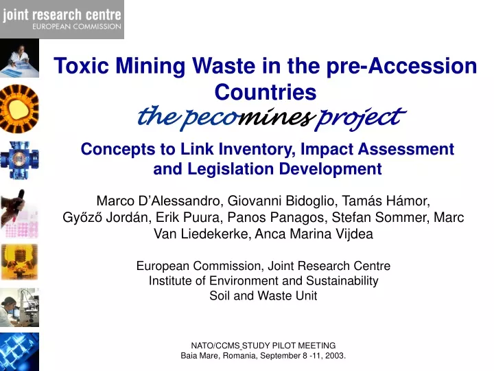 toxic mining waste in the pre accession countries