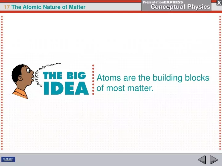 atoms are the building blocks of most matter