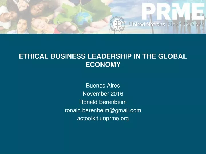 ethical business leadership in the global economy