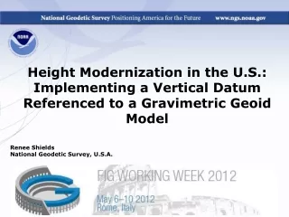 Height Modernization in the U.S.: