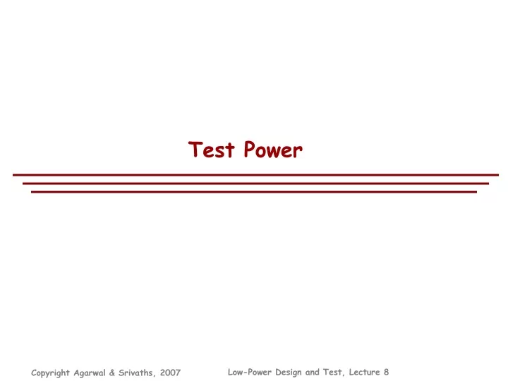test power