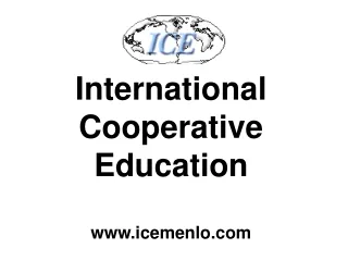 International  Cooperative  Education icemenlo