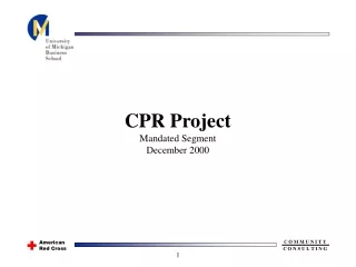 CPR Project Mandated Segment December 2000