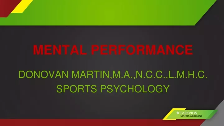 mental performance