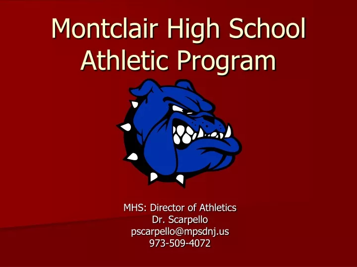 montclair high school athletic program