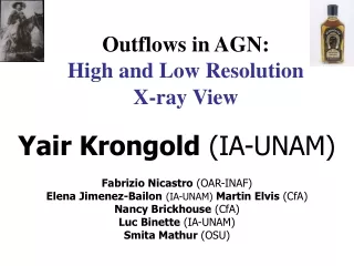 Outflows in AGN: High and Low Resolution  X-ray View