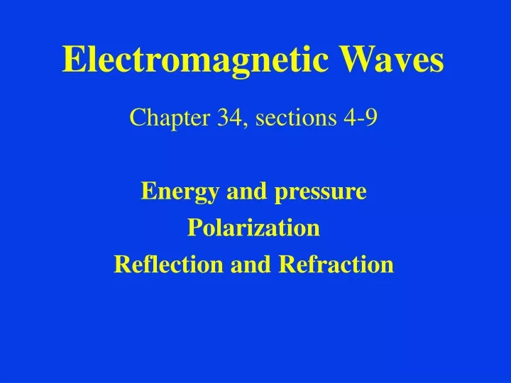 electromagnetic waves