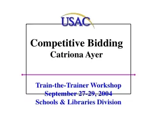 Competitive Bidding Catriona Ayer