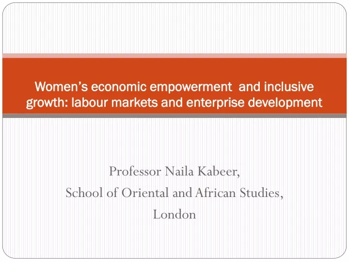 women s economic empowerment and inclusive growth labour markets and enterprise development