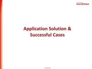 Application Solution &amp; Successful Cases