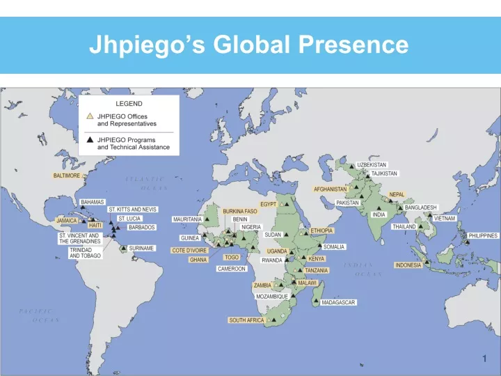 jhpiego s global presence