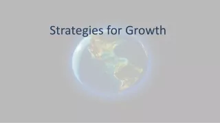 Strategies for Growth