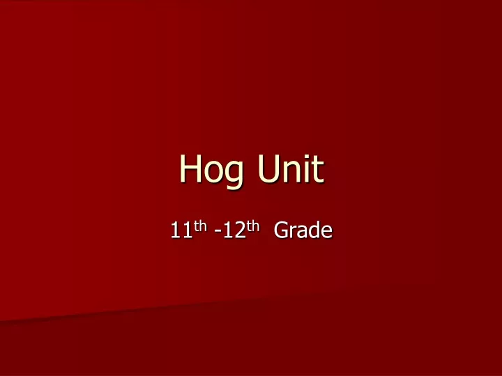 hog unit