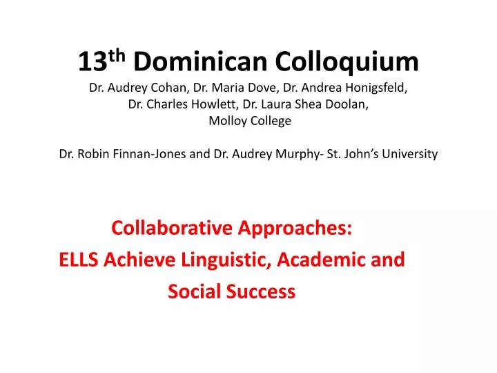 collaborative approaches ells achieve linguistic academic and social success