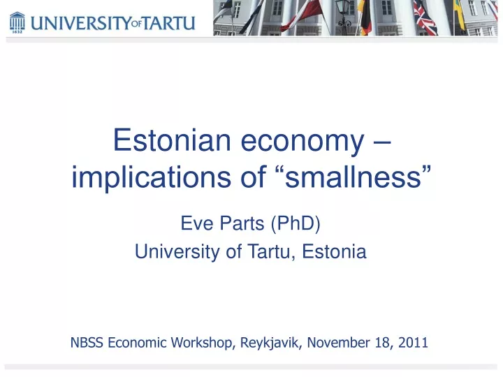 estonian economy implications of smallness