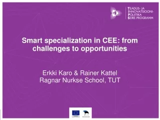 Smart specialization in CEE: from challenges to opportunities