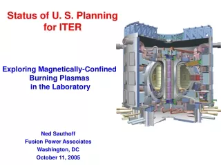 Status of U. S. Planning for ITER