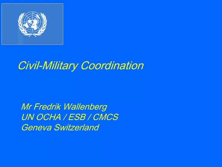 civil military coordination