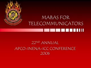 MABAS FOR		 TELECOMMUNICATORS