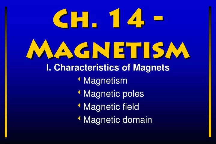 ch 14 magnetism