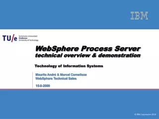 WebSphere Process Server technical overview &amp; demonstration Technology of Information Systems