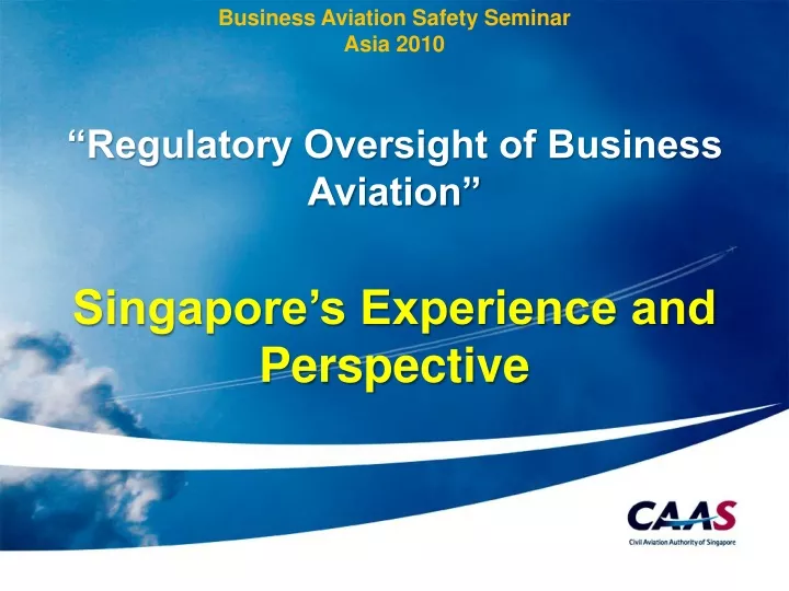 business aviation safety seminar asia 2010