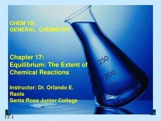 CHEM 1B: GENERAL  CHEMISTRY