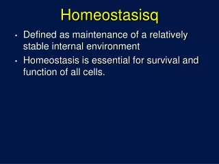 Homeostasisq