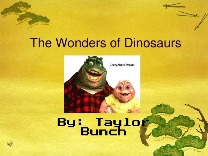 the wonders of dinosaurs