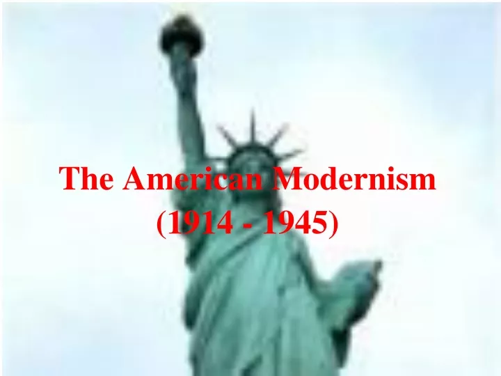the american modernism 1914 1945