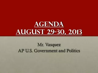 Agenda august 29-30, 2013