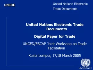 United Nations Electronic Trade Documents