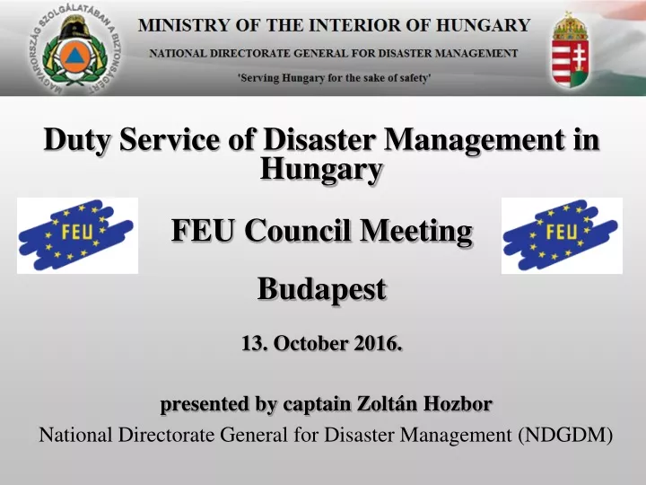 feu council meeting budapest 13 october 2016
