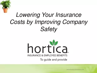 Lowering Your Insurance Costs by Improving Company Safety