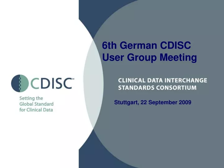 6th german cdisc user group meeting