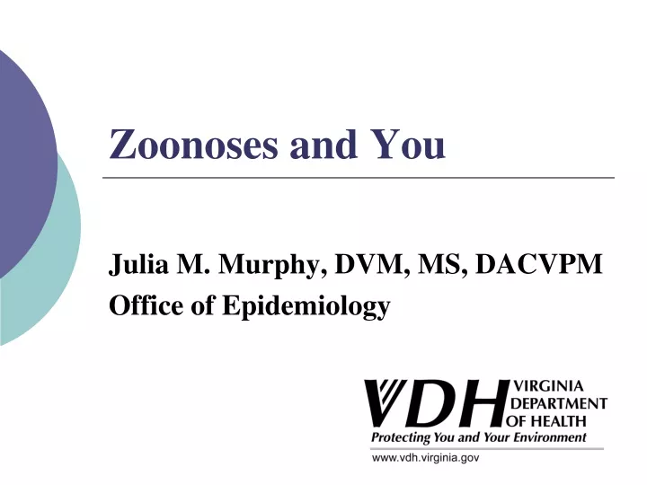 zoonoses and you