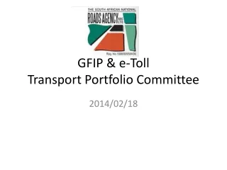 GFIP &amp; e-Toll Transport Portfolio Committee