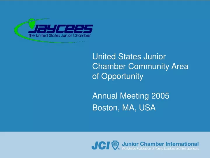 united states junior chamber community area of opportunity