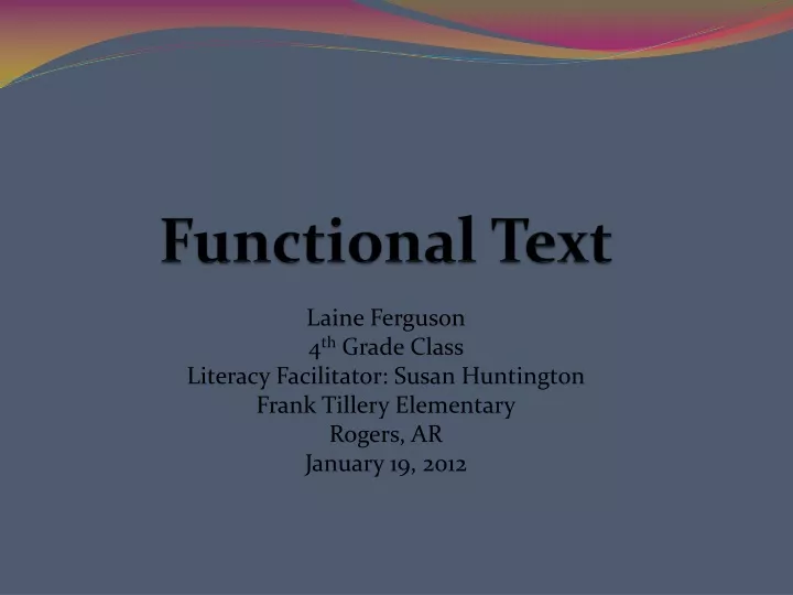 functional text