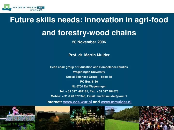 future skills needs innovation in agri food