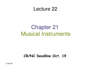 Chapter 21 Musical Instruments