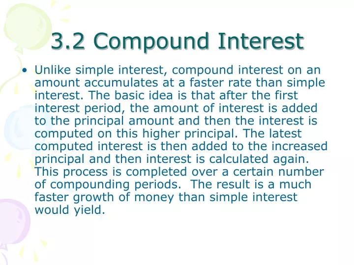 3 2 compound interest