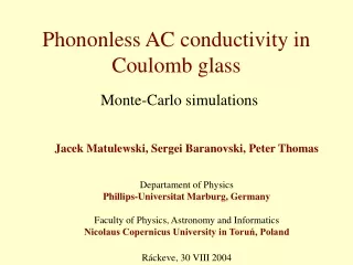 Phononless AC conductivity in Coulomb glass