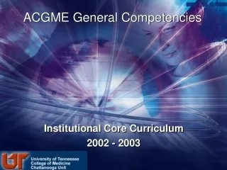 ACGME General Competencies