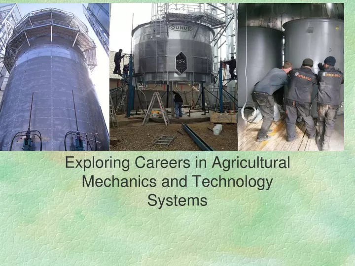 exploring careers in agricultural mechanics and technology systems