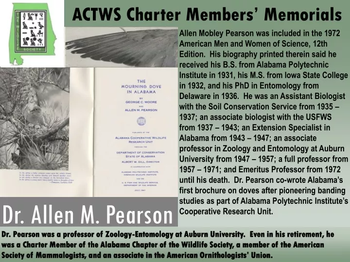 actws charter members memorials