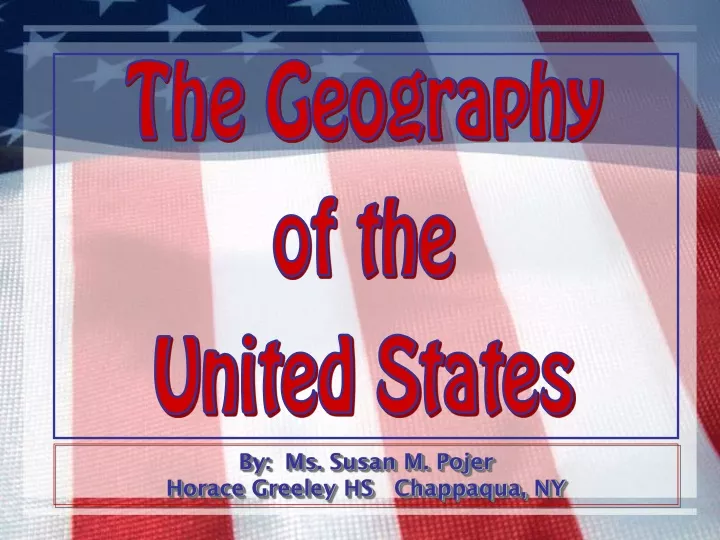 the geography of the united states