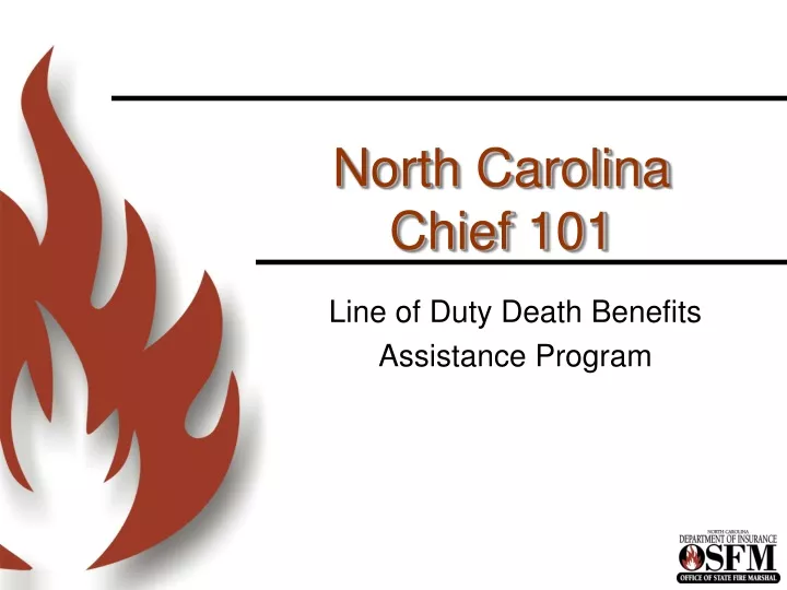 north carolina chief 101